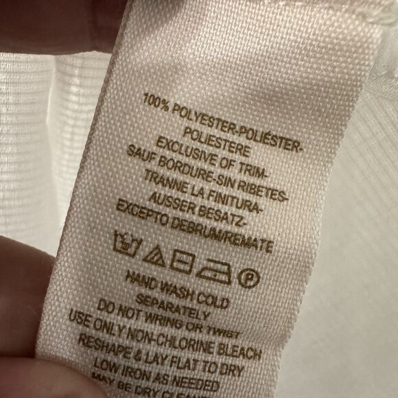 Free People Ruffle Top XS White Edwardian Coastal Victorian Lightweight - Picture 4 of 5